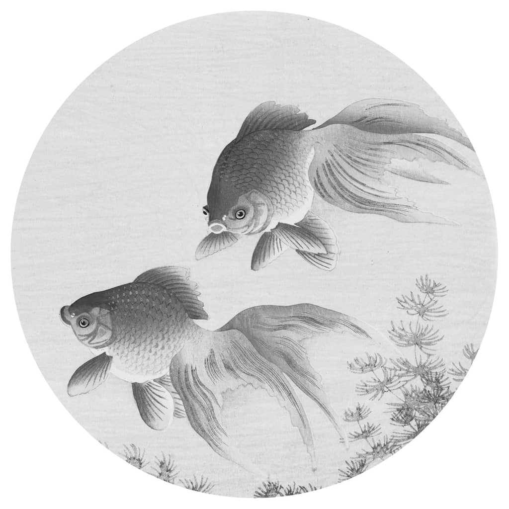 WallArt Carta da Parati Circolare Two Goldfish 190 cm 440363