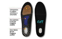 Soletta Gel Professionale  Per Scarpe Da Lavoro Antinfortunistica Con Sottoplantare In Sughero- Sport Gel F.T.-Misura 44