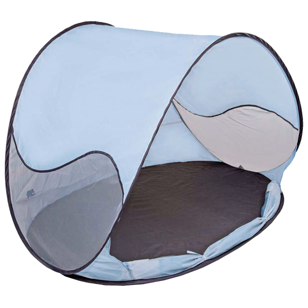 DERYAN Tenda da Spiaggia Pop-up con Zanzariera 120x90x80 cm Blu Cielo 437048