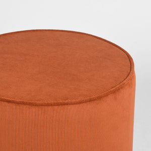 LABEL51 Pouf Tibo 55x55x40 cm Ruggine a Coste 443961