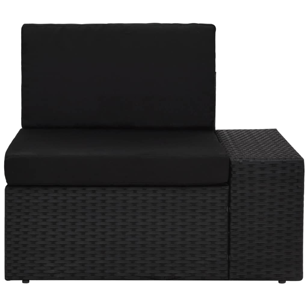 Set Divani da Giardino 5 pz in Polyrattan Nero cod mxl 39668