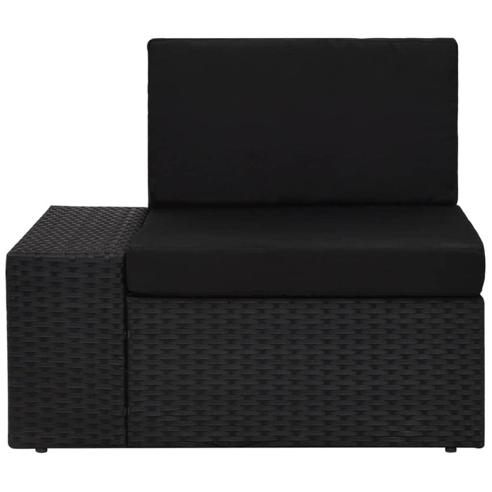 Set Divani da Giardino 8 pz in Polyrattan Nero 3054580