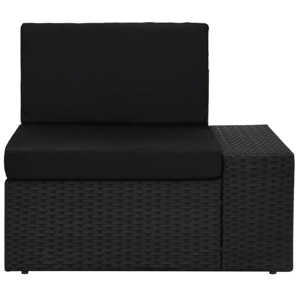 Set Divani da Giardino 8 pz in Polyrattan Nero cod mxl 39671