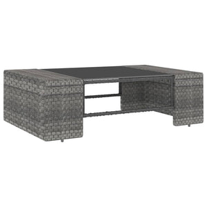 Set Divani da Giardino 5 pz in Polyrattan Grigio cod mxl 39705