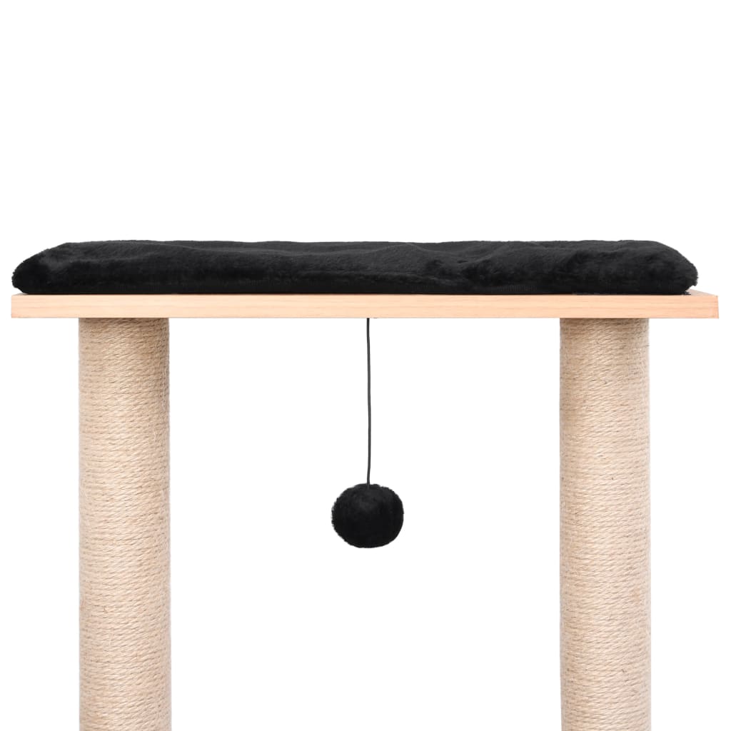 Albero per Gatti con Tappeto Tiragraffi in Sisal 129 cm 170918