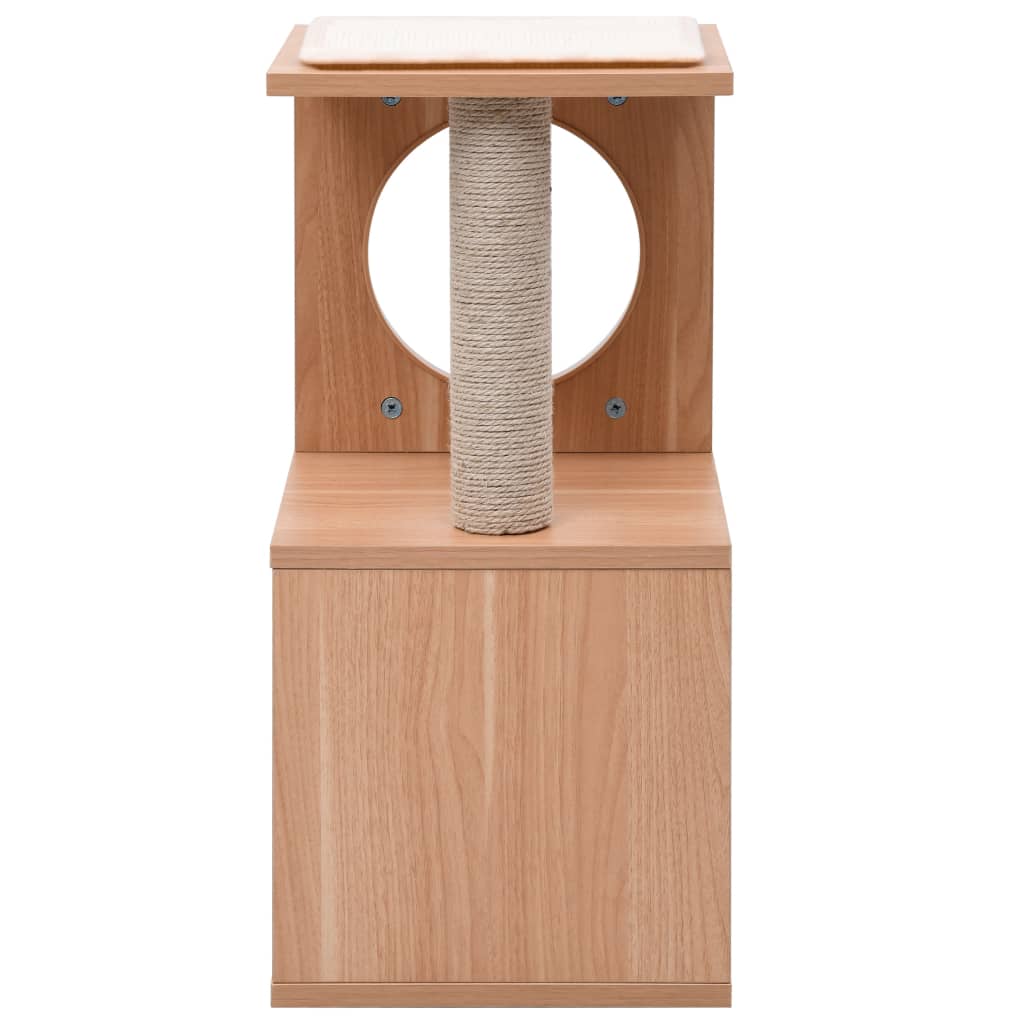 Albero per Gatti con Tappeto Tiragraffi in Sisal 60 cm 170925