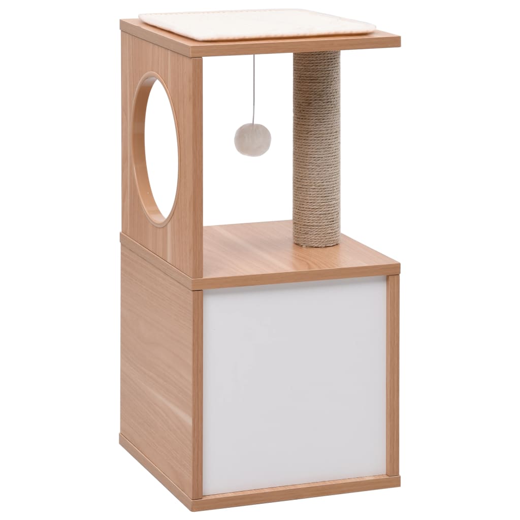 Albero per Gatti con Tappeto Tiragraffi in Sisal 60 cm 170925