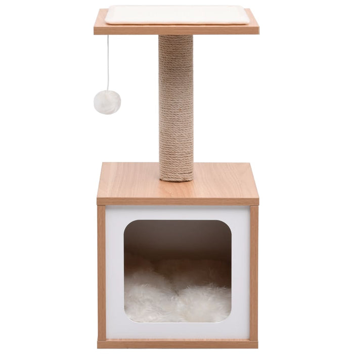 Albero per Gatti con Tappeto Tiragraffi in Sisal 62 cm 170931