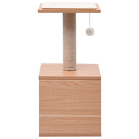 Albero per Gatti con Tappeto Tiragraffi in Sisal 62 cm 170931