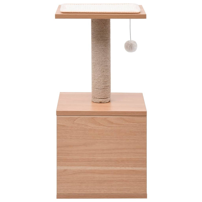 Albero per Gatti con Tappeto Tiragraffi in Sisal 62 cm 170931