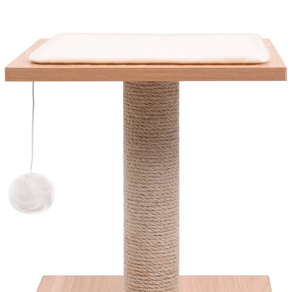 Albero per Gatti con Tappeto Tiragraffi in Sisal 62 cm 170931