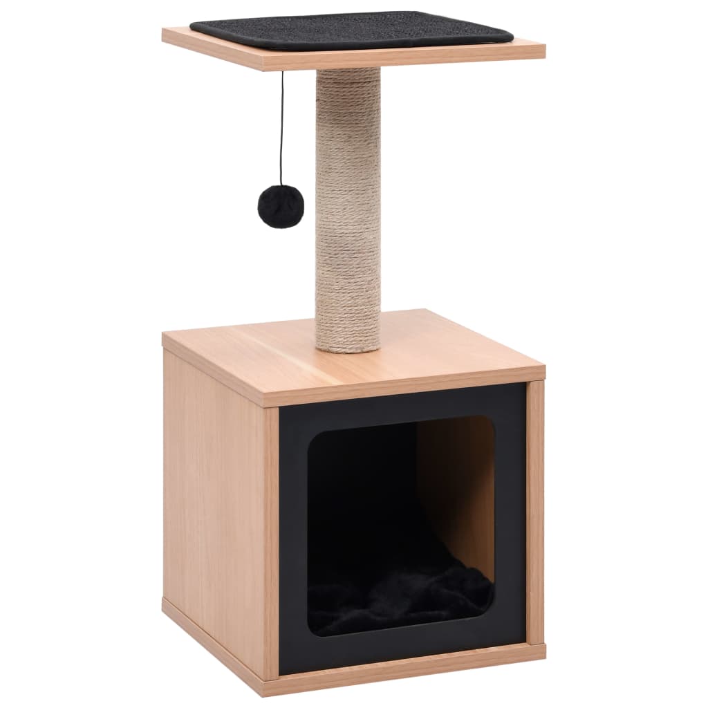 Albero per Gatti con Tappeto Tiragraffi in Sisal 62 cm 170932