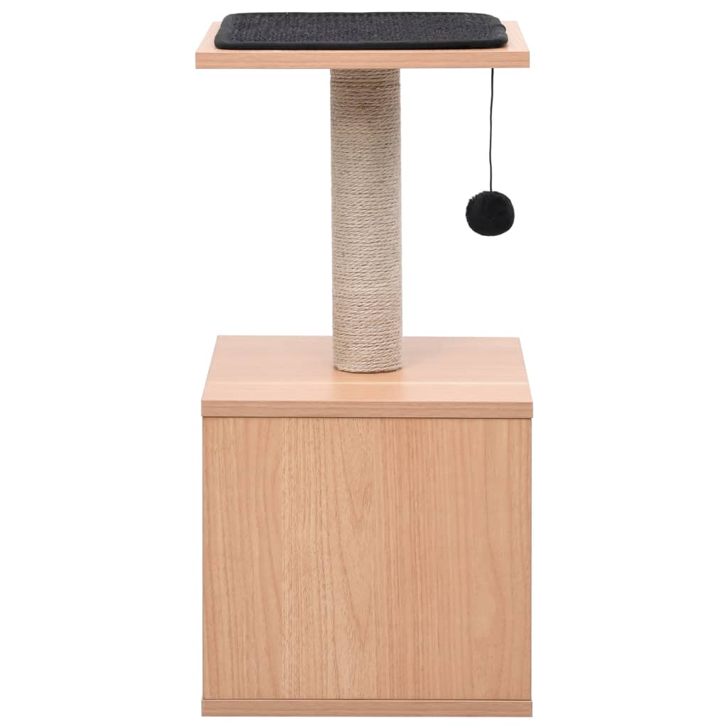 Albero per Gatti con Tappeto Tiragraffi in Sisal 62 cm 170932