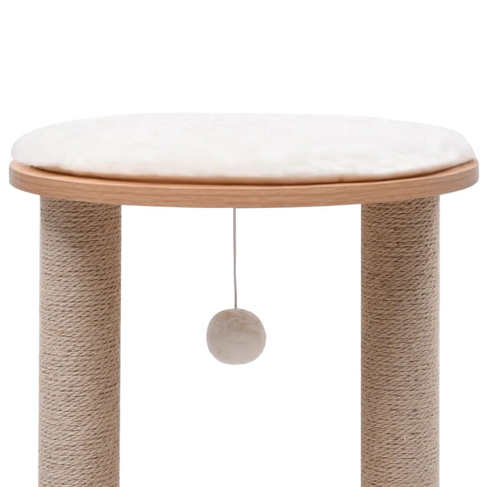 Albero per Gatti Piccolo con Pali Tiragraffi in Sisal 44 cm 170935