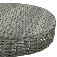 Tavolo da Giardino Grigio 60,5x106 cm in Polyrattan cod mxl 34165