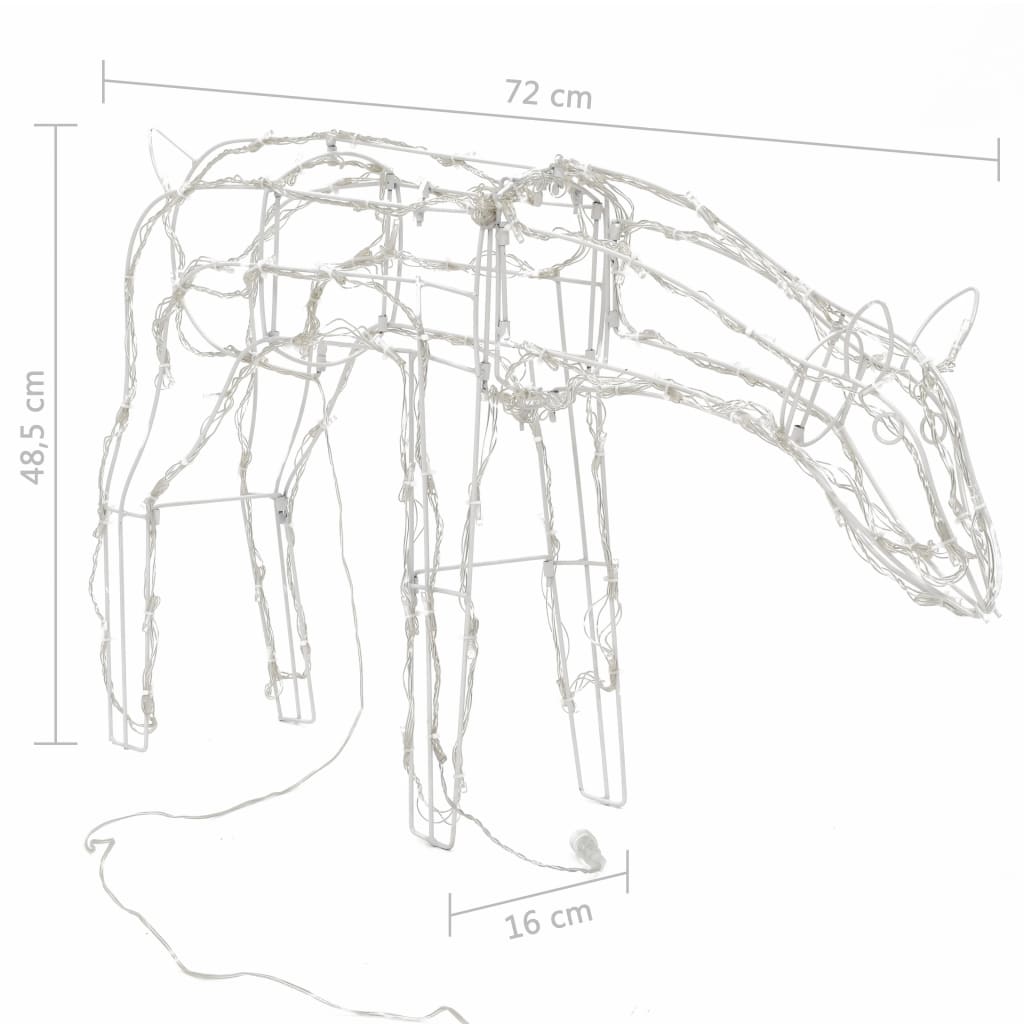 Decorazioni di Natale a Forma di Renne 3 pz 229 LED cod mxl 35065