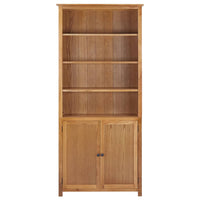 Libreria a 2 Ante 90x30x200 cm in Massello di Rovere cod 12295