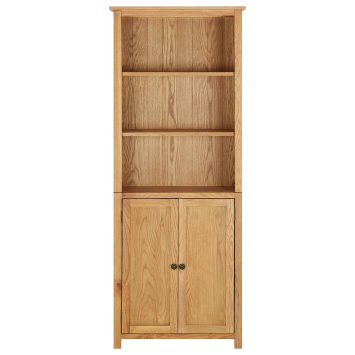 Libreria a 2 Ante 70x30x180 cm in Massello di Rovere 289179