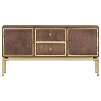 Credenza 120x29x60 cm in Legno Massello di Mango 287759