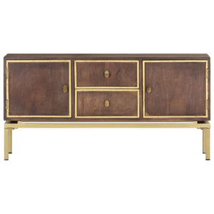 Credenza 120x29x60 cm in Legno Massello di Mango 287759