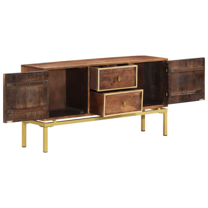 Credenza 120x29x60 cm in Legno Massello di Mango 287759