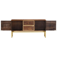 Credenza 120x29x60 cm in Legno Massello di Mango 287759