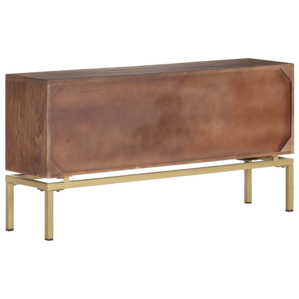 Credenza 120x29x60 cm in Legno Massello di Mango 287759