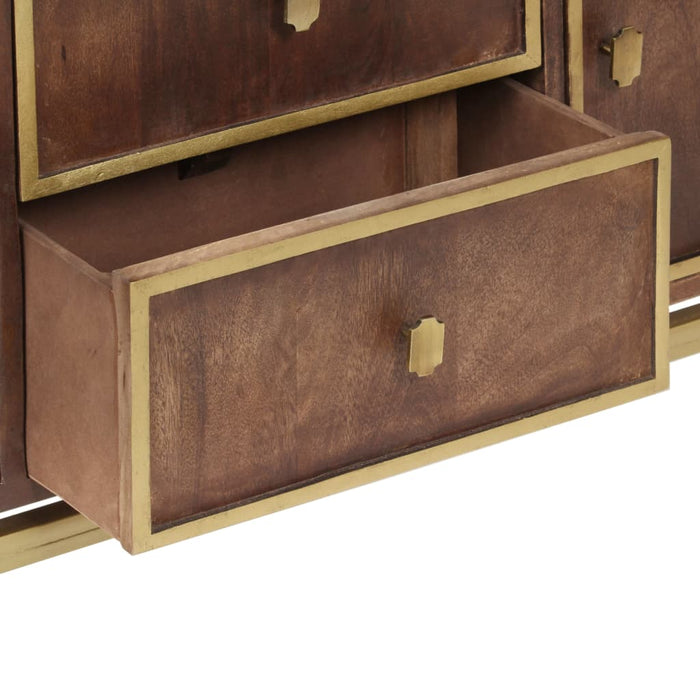 Credenza 120x29x60 cm in Legno Massello di Mango 287759