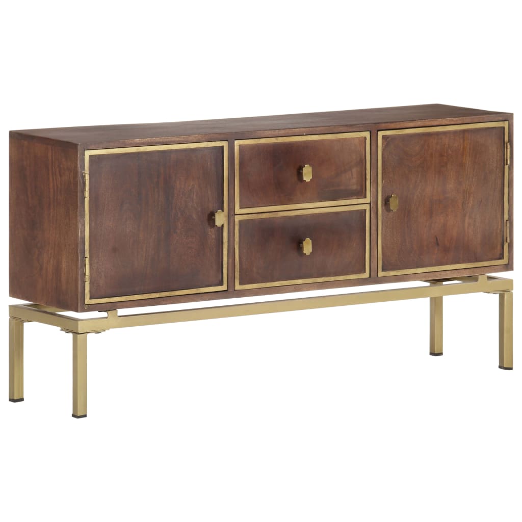 Credenza 120x29x60 cm in Legno Massello di Mango 287759