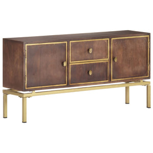 Credenza 120x29x60 cm in Legno Massello di Mango 287759