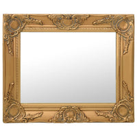 Specchio da Parete Stile Barocco 50x40 cm Oro 320309