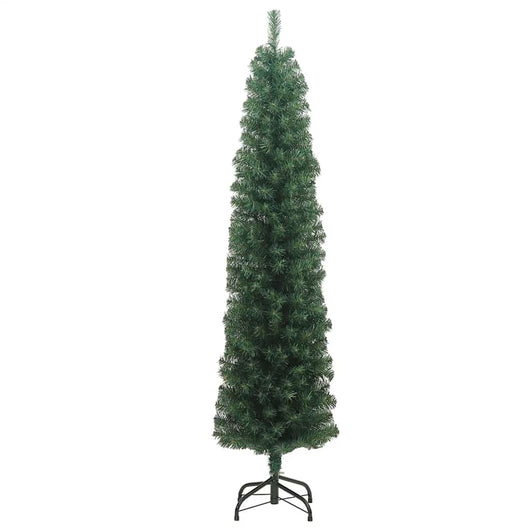 Albero di Natale Artificiale Sottile Supporto Verde 180 cm PVC 320950