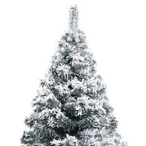 Albero di Natale Artificiale Fiocchi di Neve Verde 150 cm PVC 320963