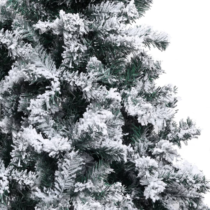 Albero di Natale Artificiale Fiocchi di Neve Verde 150 cm PVC 320963