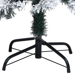 Albero di Natale Artificiale Fiocchi di Neve Verde 150 cm PVC 320963