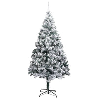 Albero di Natale Artificiale con Neve Verde 240 cm in PVC