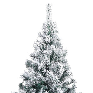 Albero di Natale Artificiale con Neve Verde 240 cm in PVC