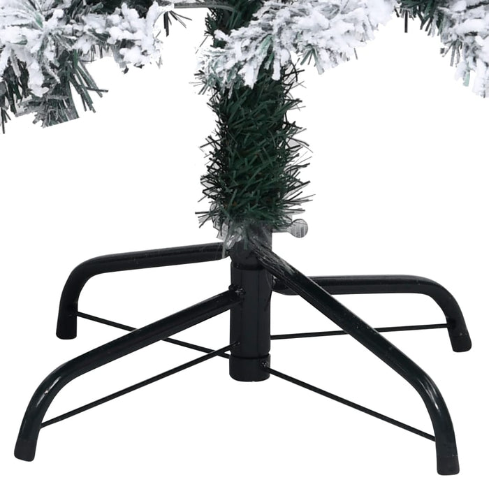 Albero di Natale Artificiale con Neve Verde 240 cm in PVC