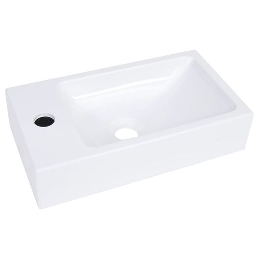 Lavabo 400x220x90 mm in SMC Bianco cod mxl 53014