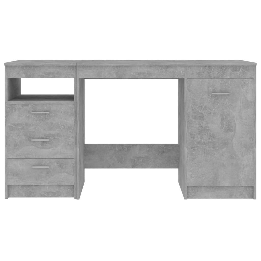 Scrivania Grigio Cemento 140x50x76 cm in Truciolato 3054784