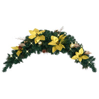 Ghirlanda di Natale ad Arco con Lucine LED Verde 90 cm in PVC 320978