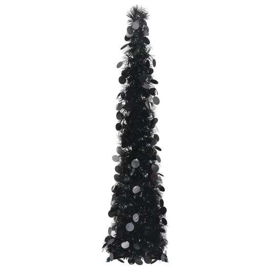 Albero di Natale Artificiale Apribile Nero 120 cm PET 320985