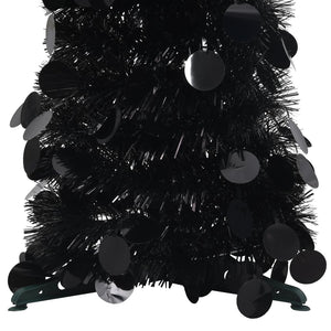 Albero di Natale Artificiale Apribile Nero 120 cm PET 320985