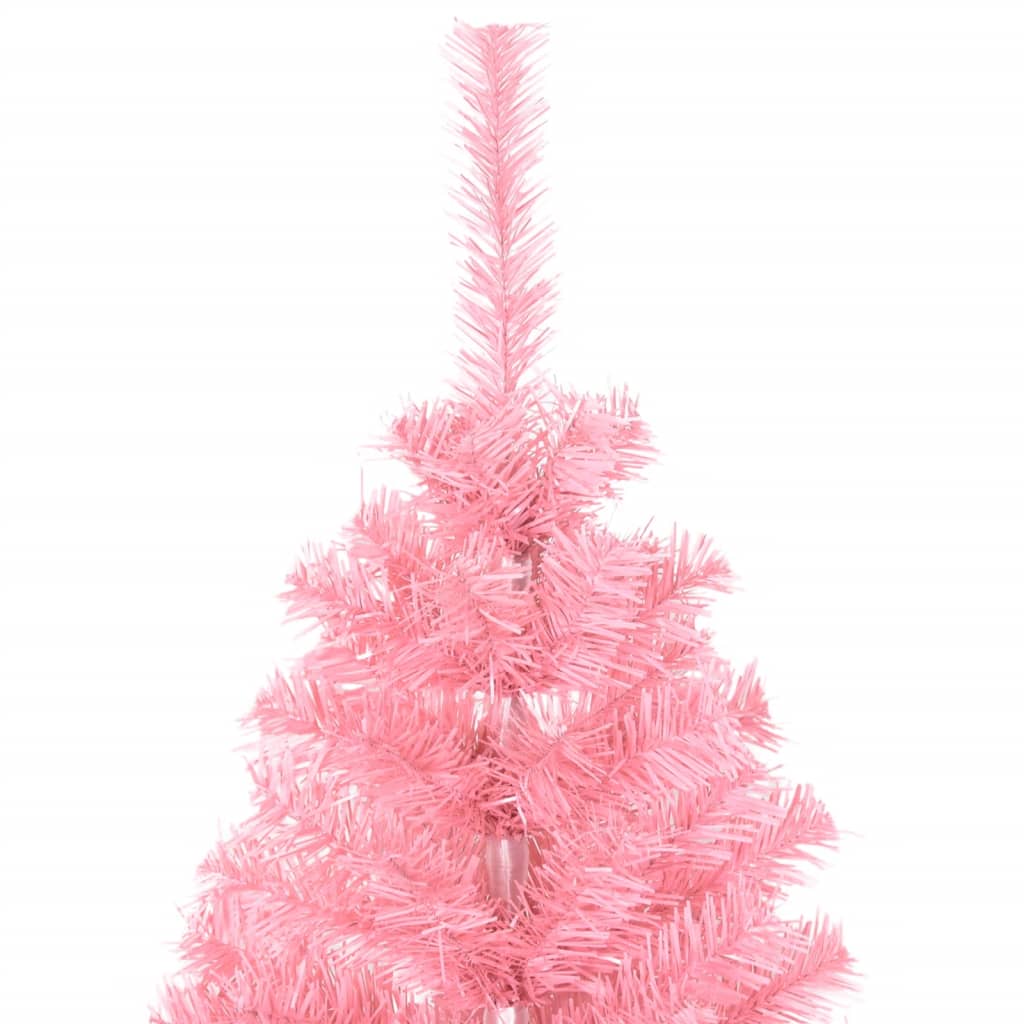 Albero di Natale Artificiale con Supporto Rosa 150 cm PVC 320997