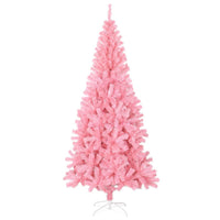 Albero di Natale Artificiale con Supporto Rosa 210 cm PVC