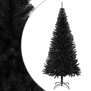 Albero di Natale Artificiale Sottile con Base Nero 180 cm PVC 321001