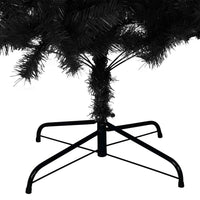 Albero di Natale Artificiale Sottile con Base Nero 180 cm PVC 321001