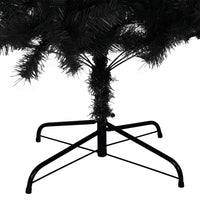 Albero di Natale Artificiale con Supporto Nero 210 cm PVC