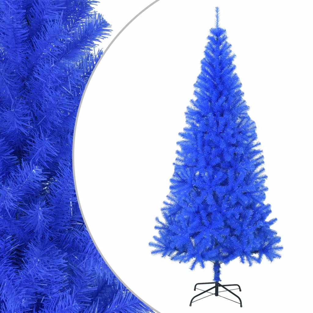 Albero di Natale Artificiale con Supporto Blu 180 cm PVC 321004