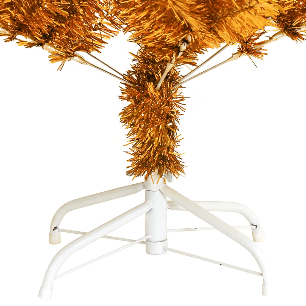 Albero di Natale Artificiale con Supporto Oro 150 cm PET 321009